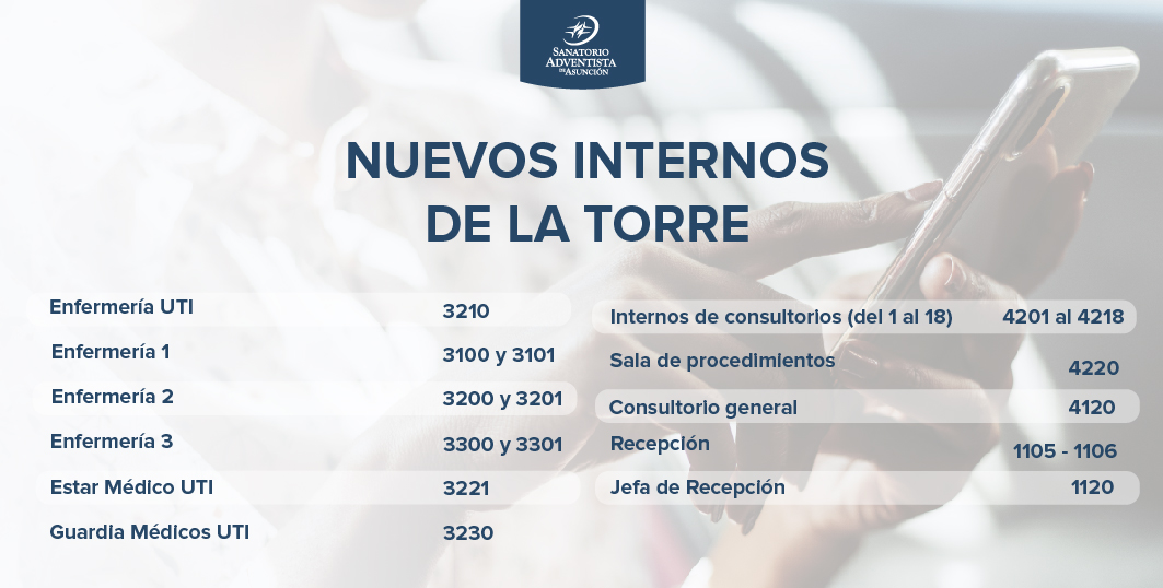 NUEVOS NÚMEROS INTERNOS