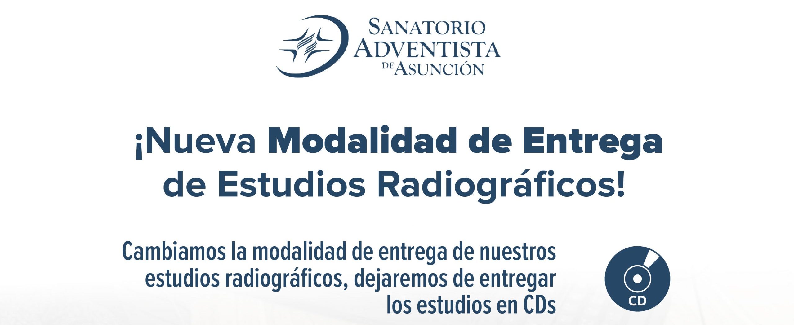 Nueva modalidad de entrega de estudios radiográficos